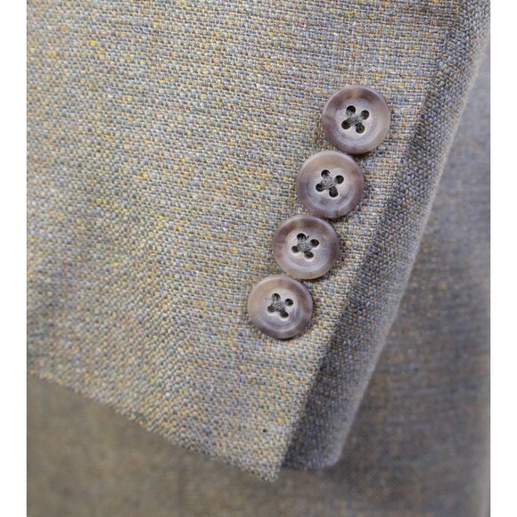 Jos. A. Bank  Silk Sport Coat Blazer 43R SILK Pistachio Textured Casual Jacket - Picture 7 of 14
